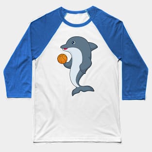 Dolphin Basketball Sports Baseball T-Shirt